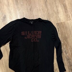 Silver Jeans Black Cotton Shirt
